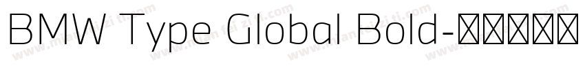 BMW Type Global Bold字体转换